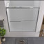 Armoire de salle de bain double coulissante avec quincaillerie et verre trempé 1/4 "de 6 mm de style américain, structure de baignoire stable et imperméable, largeur réglable, poignée en acier inoxydable-123115398