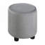 Lit tapissier au sol avec bureau de chevet et petit tabouret rond-844720153-844720159