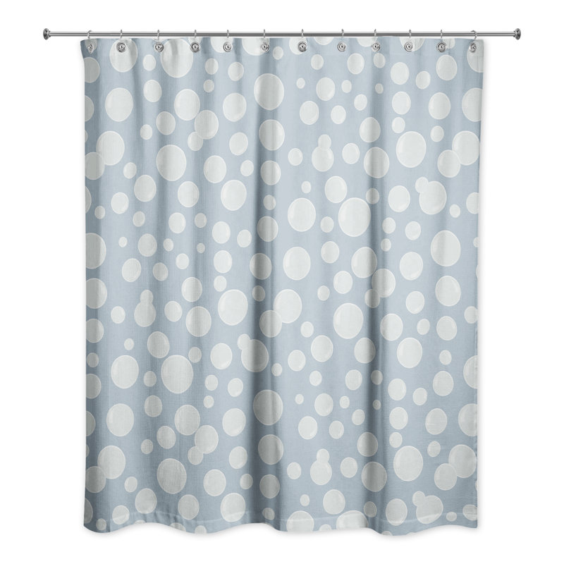 Rideau de douche simple, Bleu