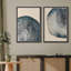 «Tree Ring», œuvre de souche en bois bleu marine, images murales simples et rustiques modernes, ensemble de 2 reproductions d'art sur toile, 16 x 24 x 2, 24 x 36 x 2-91068942-91068944-119385139