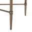 Table basse rectangulaire avec cadre en bronze et verre trempé de 5 mm de largeur, l 24 po x P 18,69 po
