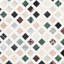 Carreau de mosaïque en marbre poli multicolore 11,92 po x 11,92 po Bond Tile Lula (0,98 pi2 / chaque)