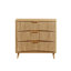 Commode 3 tiroirs cannelée