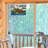 12"H Moose in Mountainscape Stained Glass Window Panel