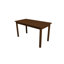 60" Raw Umber Solid Wood Dining Table