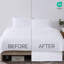 Jupe de lit plissée Vilano de Southshore Fine Linens, en microfibre doublement brossée, retombée de 38 cm (15 pouces), lavable à la machine, format Queen, blanc éclatant-912812026-912812030