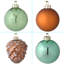 Ensemble de 20 ornements d'arbre de Noël, collection Alpine