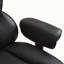 Chaise de bureau inclinable en cuir avec repose-pieds, soutien lombaire gonflable et appui-tête réglable