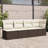  Garden Sofa Brown, Cream White