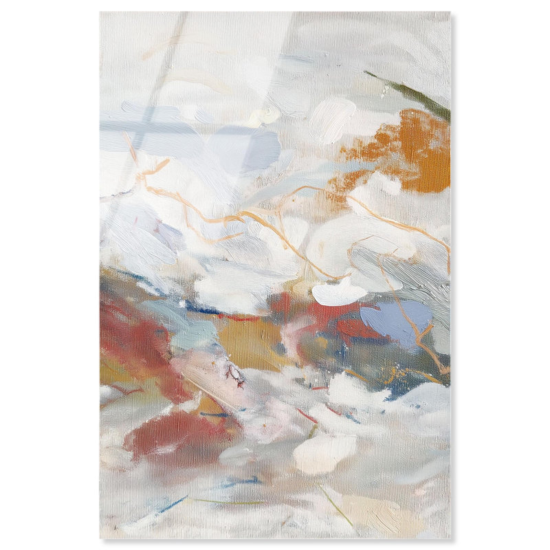 Décoration murale colorée Burnt Sienna Swirl I par Art Remedy, prête à être suspendue, 30 x 45, H 45 po x l 30 po