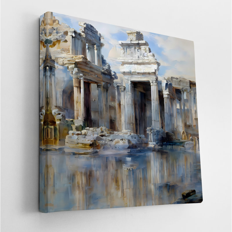 Roman Ruins, 42" H x 42" W