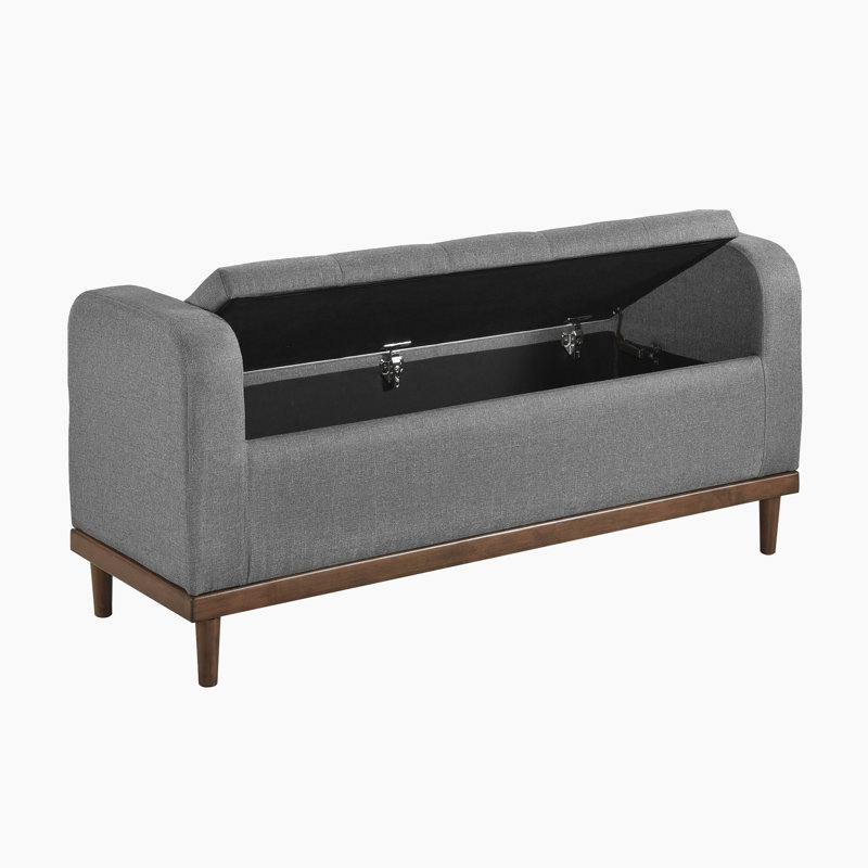 Banc de rangement 50 po Prea, Gris