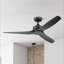Ventilateur de plafond d'extérieur à trois pales 52 po Lynton, télécommande