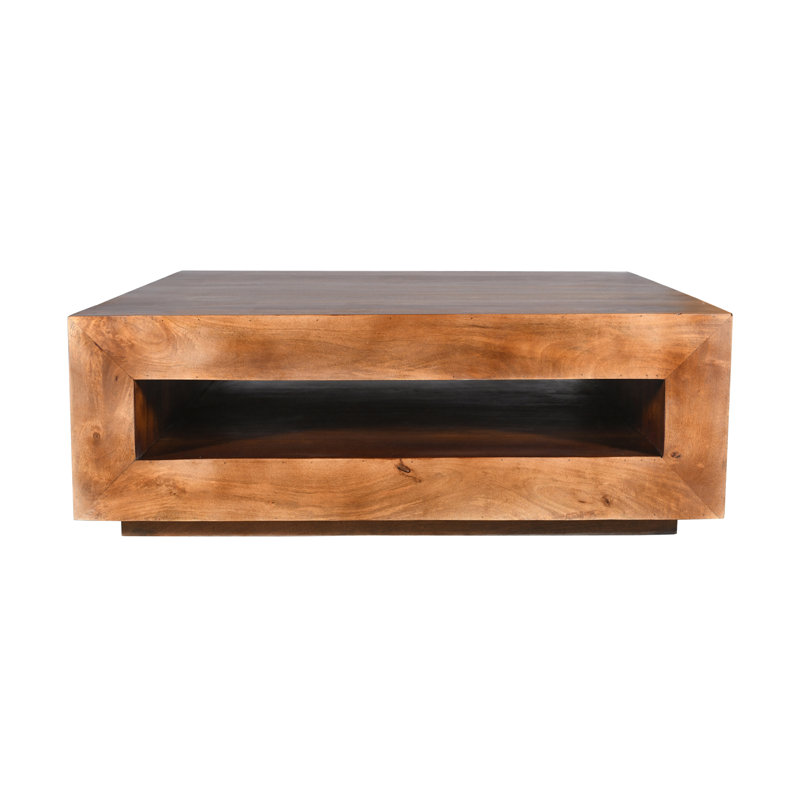 Ophelia Solid Wood Square Coffee Table 