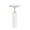 Tall Cored Marble Table-Nickel