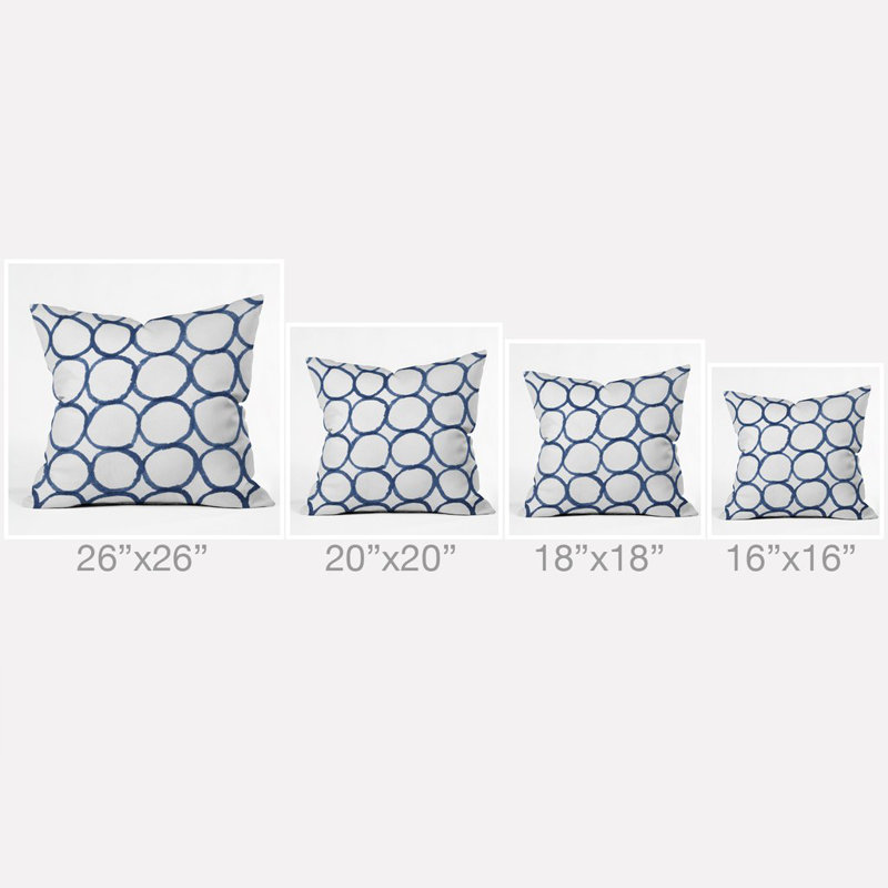 Social Proper Ringful Throw Pillow, 18" x 18"
