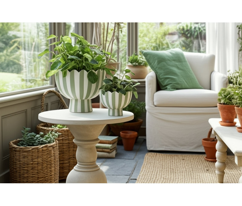 Pot de fleurs et ciment Planters