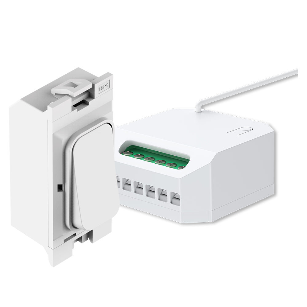 Ener - J Hager Compatible Kinetic Wireless Grid Switch and 150W Smart Dimmable Receiver White 240V