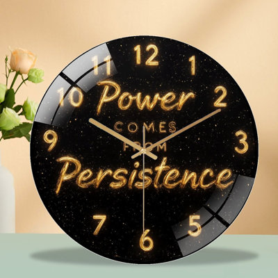 Horloge murale en verre 12 po