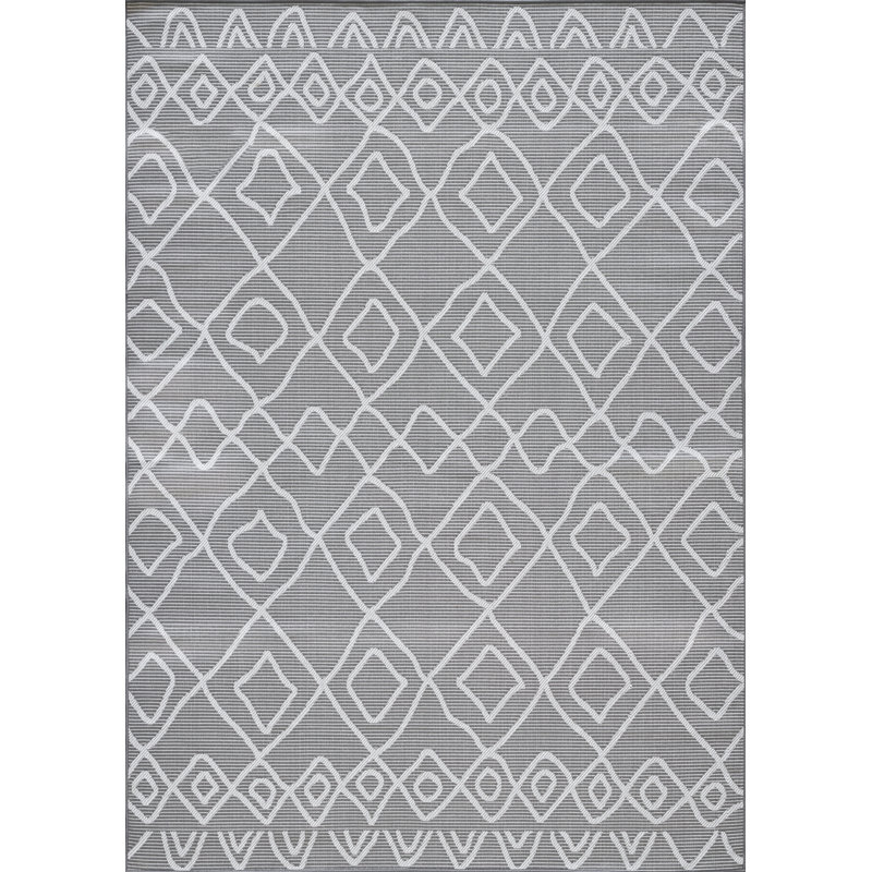 Keynon Washable Geometric Indoor / Outdoor Rug, Rectangle 9'10" x 12'10"