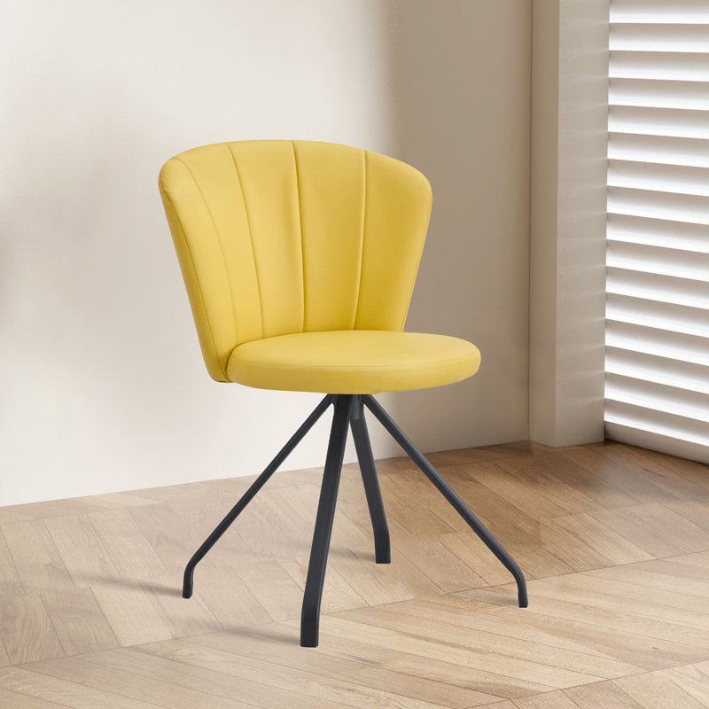 Chaise de bureau Goce, Jaune