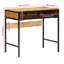Solid Wood Top Metal Base Writing Desk