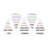 5-Tier Wall-Mounted Triangular Nail Polish Racks-120277649