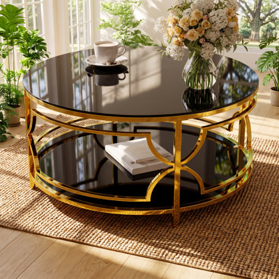 Tempered Glass Top Coffee Table
