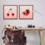 Ensemble de 2 cadres flottants Happiness & Love Disco Fruits, design par Kim Allen-1767579984-1767579998