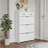Shoe Cabinets with 3 Drop-Down Doors &amp; 2 Drawers, Large Storage | Off-White | Particle Board+MDF-2025055230