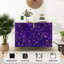 Buffet Buffet avec rangement mauve Starry Sky Constellation à motifs floraux avec 2 portes pour le salon et la cuisine