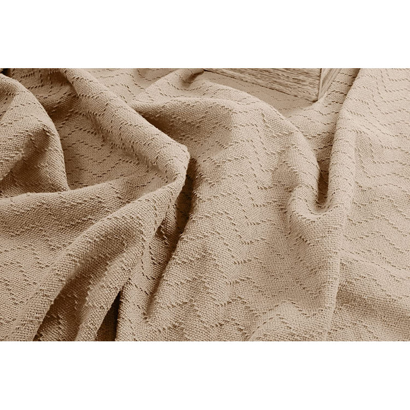 Couverture 100% coton, Très grand, Beige