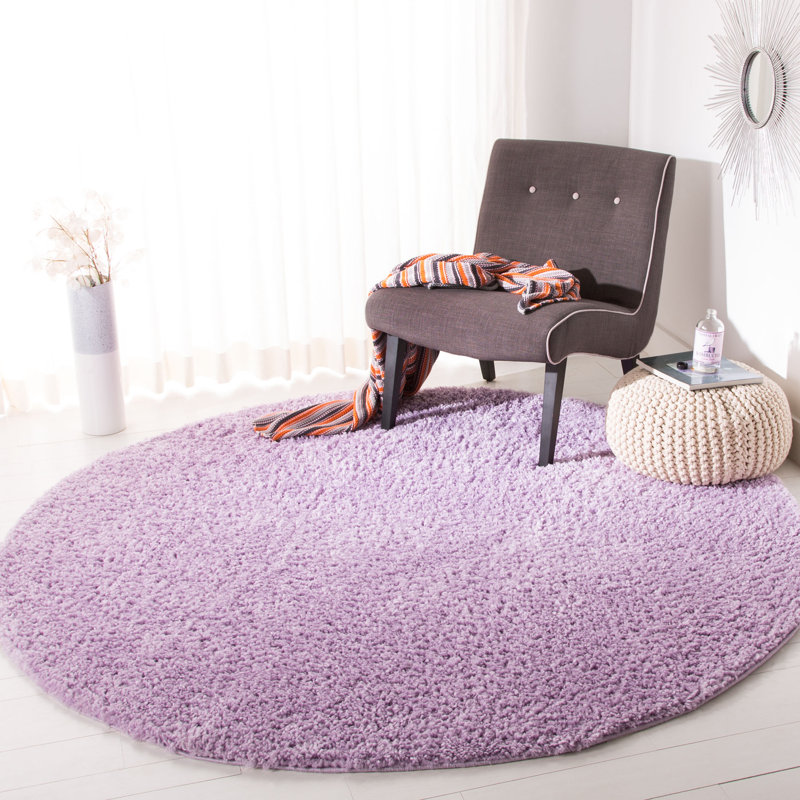 Peake Area Rug, Lilac, Round 91 cm