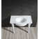 Templeton White Ceramic Rectangular Console Bathroom Sink with Overflow