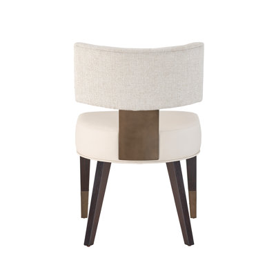Loleta 19'' H Upholstered Walnut Side Chair