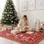 Christmas runner rug washable non-slip rug,  flatweave area rug for living room-1164633841