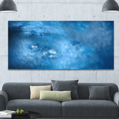 «Blur Clear Blue Sky with Stars», impression sur toile tendue