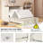 Revan Farmhouse Full Murphy Bed With Storage & Charging Station, White-103232314-103232313