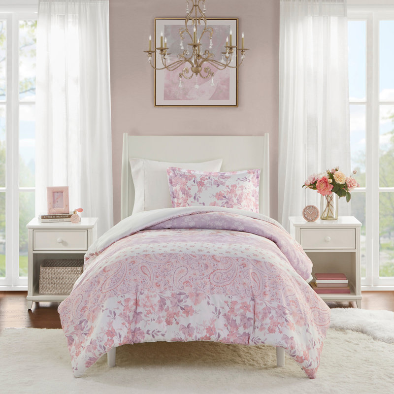 Floral Paisley Duvet Cover Set Full/Queen
