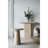 22x22x25.5" Round Side Table with Pedestal Base-317810700