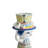 With Hat Vase H 8.1" Blue