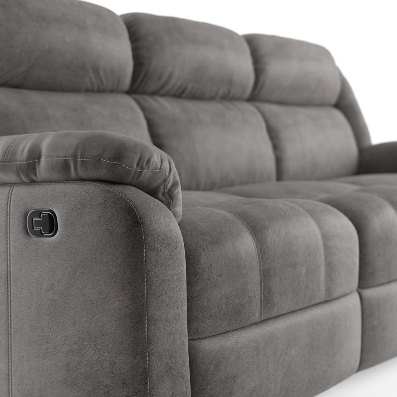 Avalon 82'' Upholstered Reclining Sofa, Manual