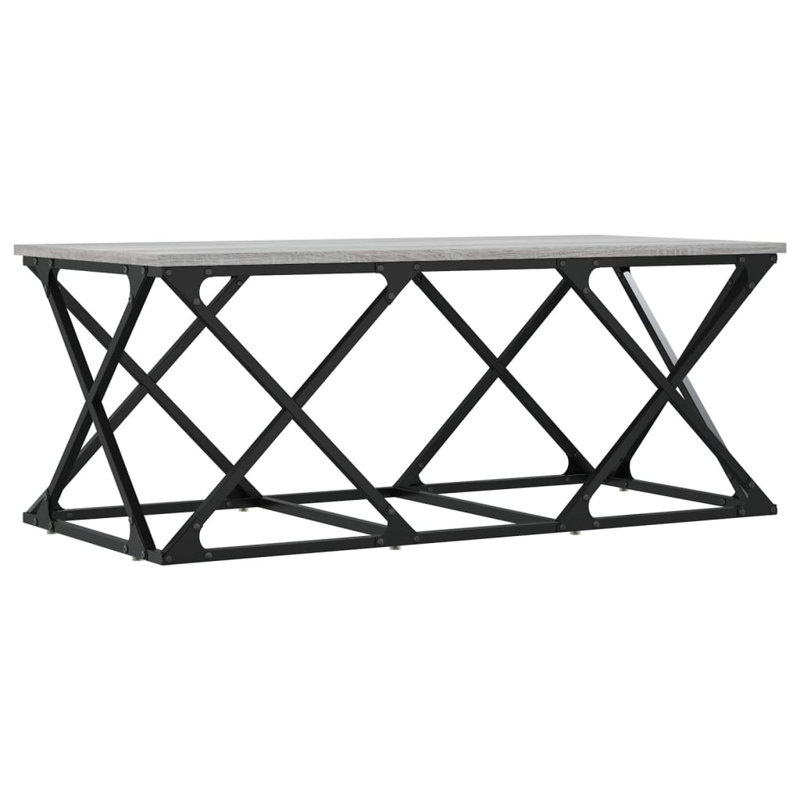 Armida Trestle Coffee Table, Grey Sonoma