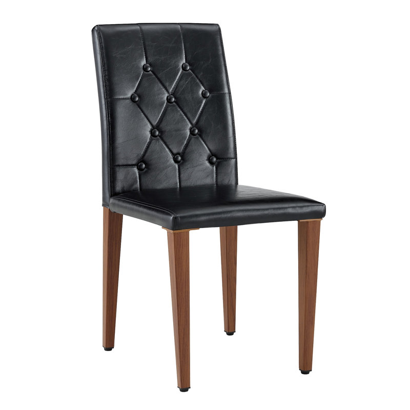 Chaises de salle à manger en polyuréthane avec dossier ergonomique à boucle, pieds en métal doré, alliant confort et texture pour une élégance moderne.