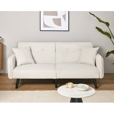 Chillax Dot 75,2" Corduroy Convertible Sofa