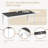 Farmhouse 7-Piece Extendable Dining Table Set-1620500090