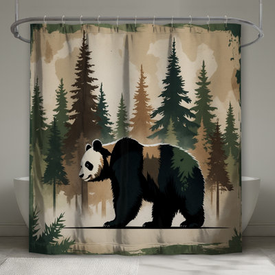 Rideaux de douche Panda Forest Illustration