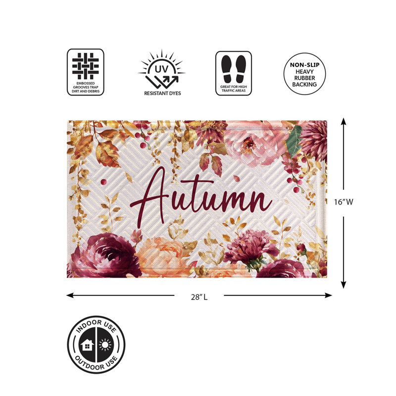 Tapis embossé Autumn Florals