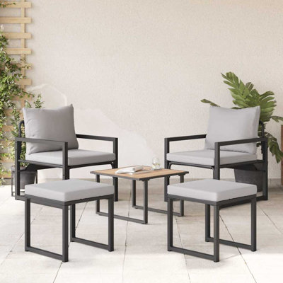 72.5cm Wide Straight Patio Sofa with Cushions