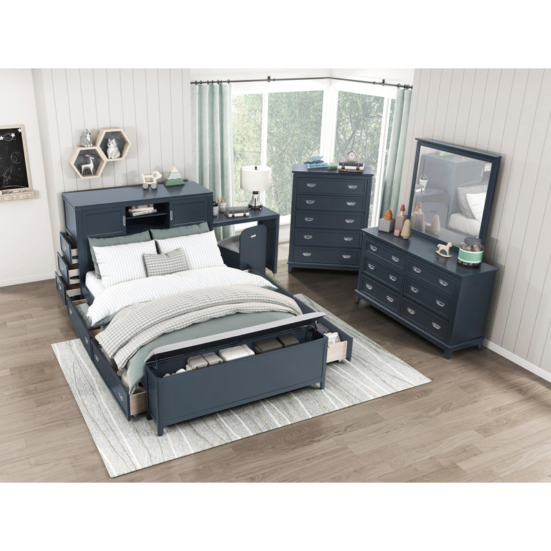 Commode verticale 1 pièce avec commode de rangement 5 pièces